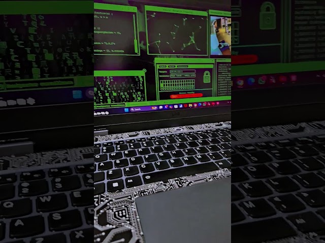 laptop screen on hacking programming codes #shortvideo #coding #programminglanguage #live