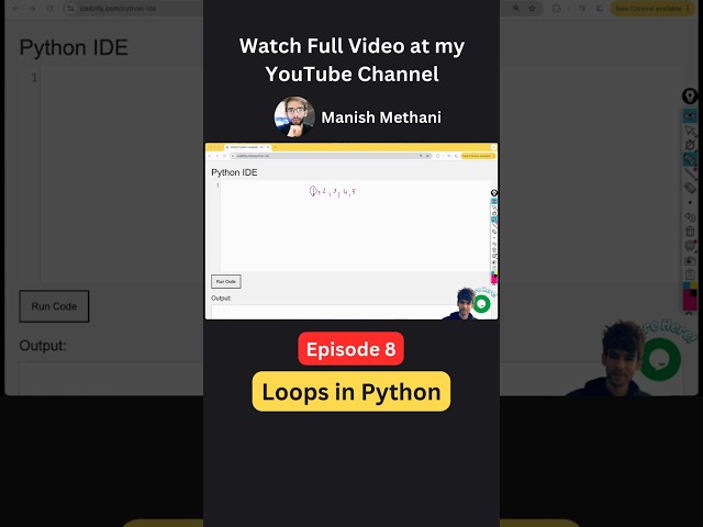 8 - Loops  in Python | Python Full Course in 2026 | Python Tutorial for Beginners 🚀💥