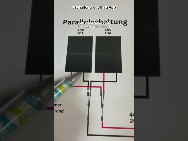 Mehr Module am Balkonkraftwerk anschließen - Reihen-Parallelschaltung Solarmodule