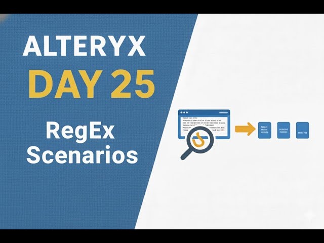 Alteryx Day 25 – RegEx Scenarios Explained #alteryx #alteryxtutorial