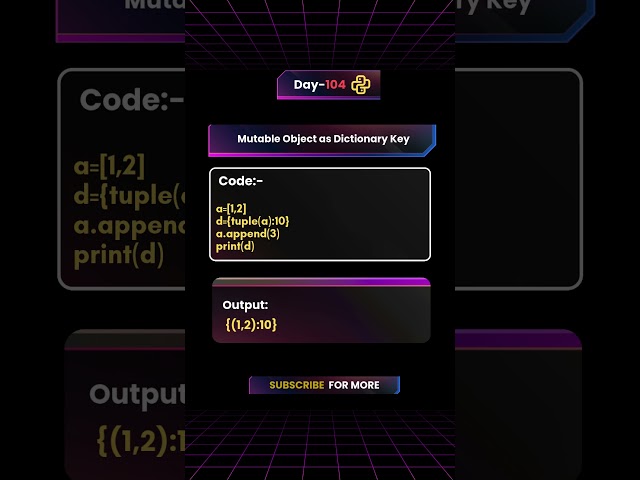 Why This Python Dictionary Doesn’t Change?! 😱 #pythonshorts #shorts