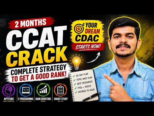 Crack CCAT CDAC Exam in 2 Months 🤯