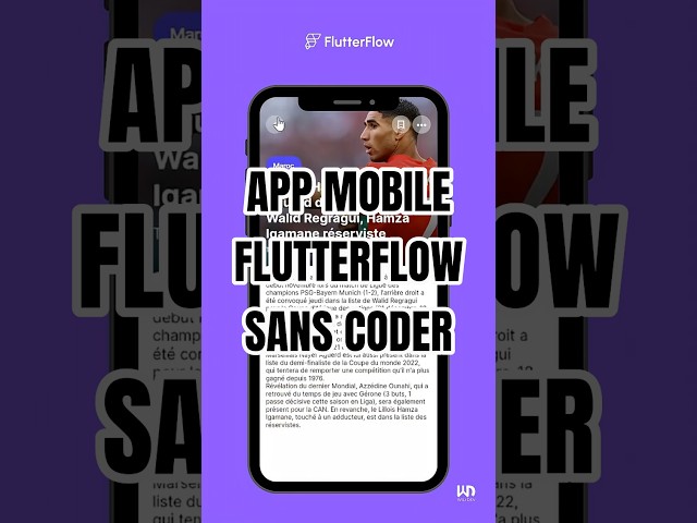 Créer une application SANS coder ? Oui, c’est possible 🚀. #flutterflow  #firebase #ia #nocode