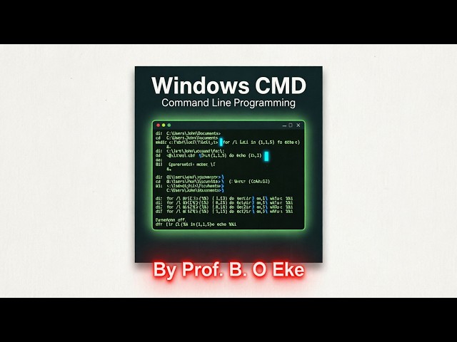Windows CommandLine Scripting Concepts