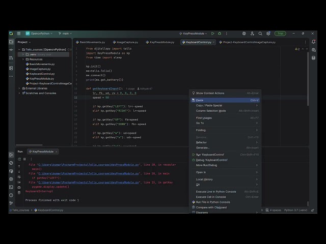 🚁 Python-Based Flight Control Programming | Tello Drone