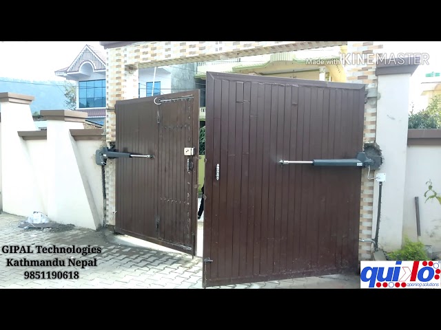 Quiko auto gate remote control swing gate system in Nepal QK R400KITX