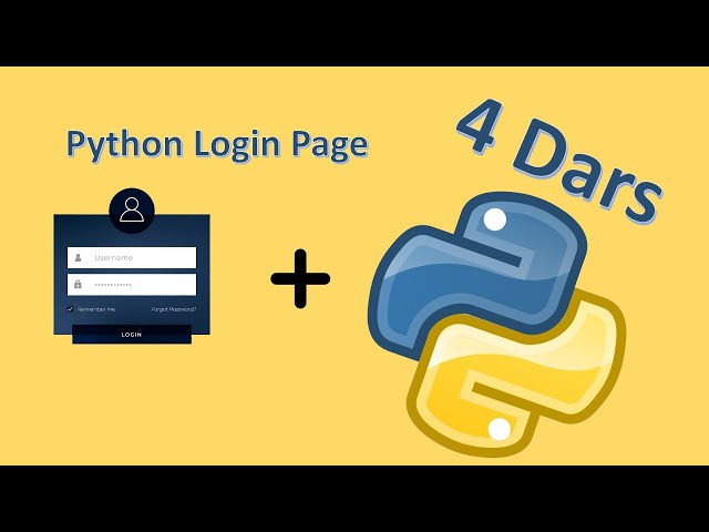 Python.uz #04 - Login Page || Ramziddin Khusanov