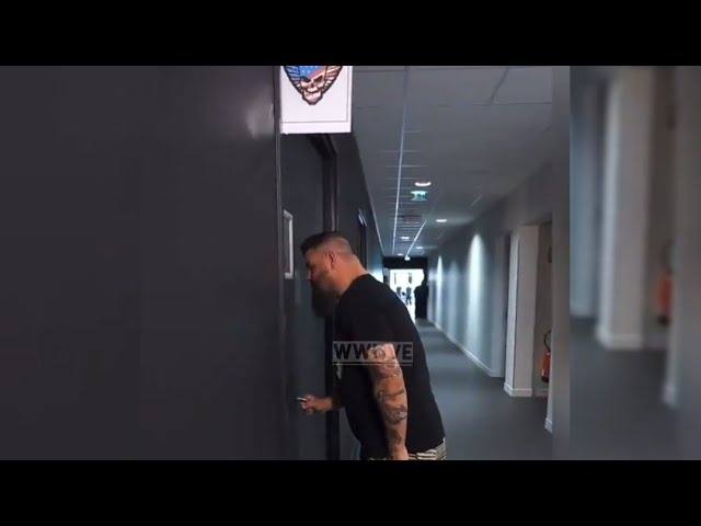 Kevin Owens steal a banana 🍌 from Cody Rhodes locker room backstage on WWE SMACKDOWN 