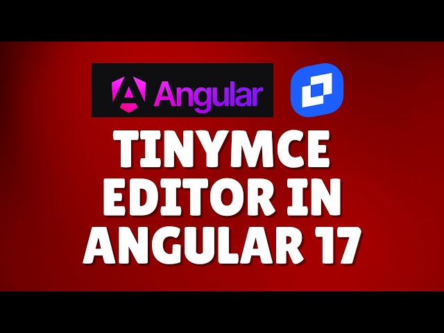 How to use tinymce editor in Angular 17?