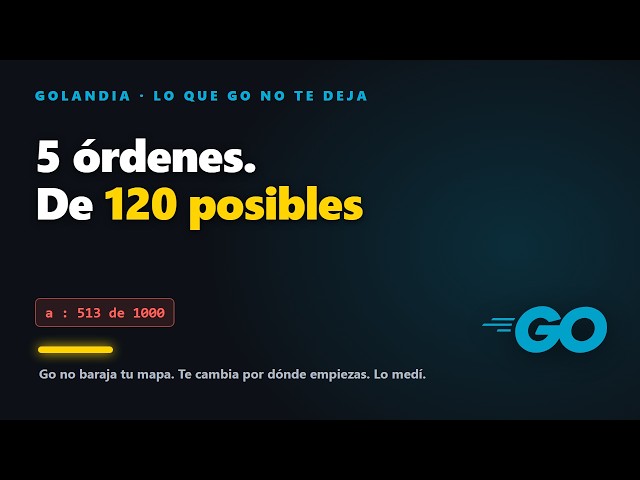 Go te recorre los mapas en orden ALEATORIO, y lo hace a propósito