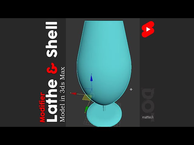 Lathe and Shell modifier in 3ds max Tutorial Tamil Dotmattech #shorts