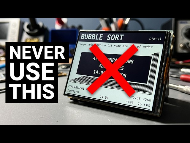 Why Bubble Sort is Terrible (8 Sorting Algorithms Benchmark)