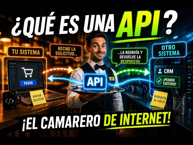 Qué es una API — 3 horas de copiar o 40 ms automático #API #AIAgents #AIWorkflow