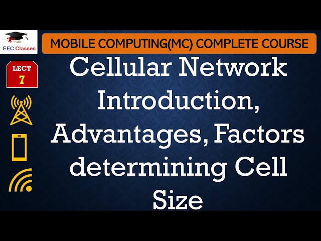 L7: Cellular Network Introduction, Advantages, Factors determining Cell Size | Mobile Computing