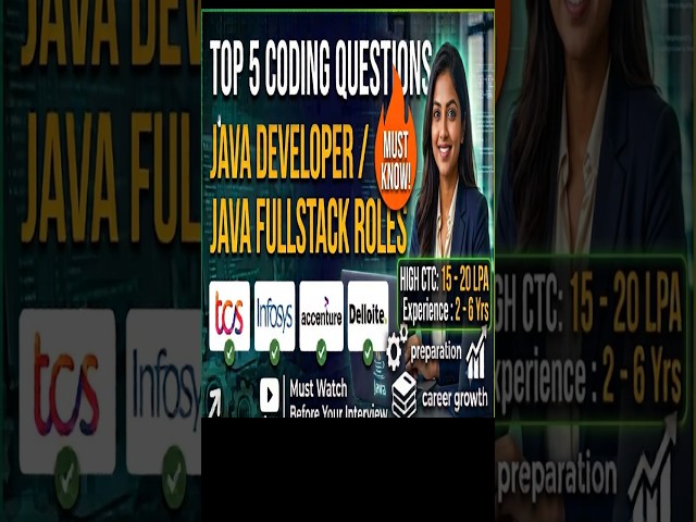 Java Developer Interview Questions #coding #trending #india #tcs #it #job #interview #java #new