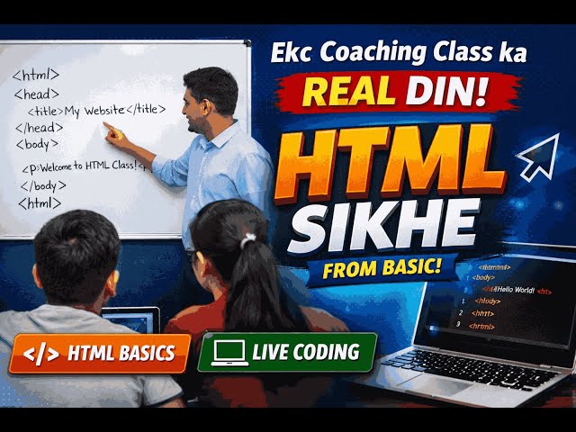 📅 DAY 1 – HTML LEARNING CONTENT #PathshalaClasses#HTMLLearning#WebDevelopment