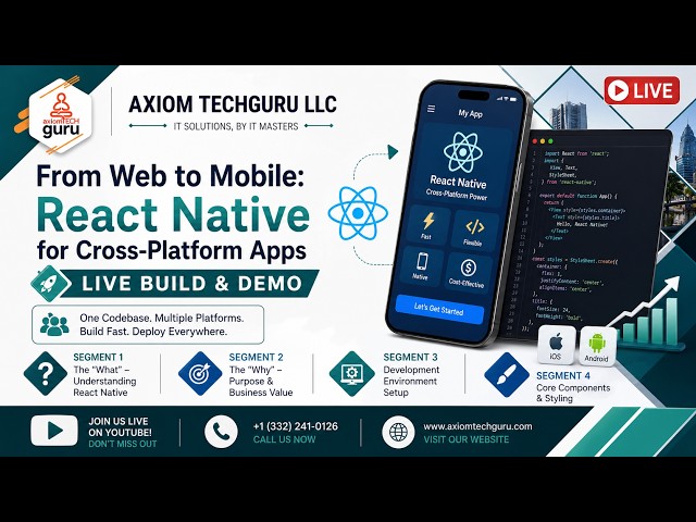 From Web to Mobile: React Native for Cross-Platform Apps | LIVE Build & Demo
