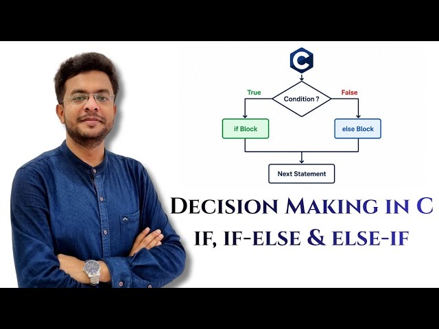 If, if-else & else-if Explained in C | Decision Making in C | C 3