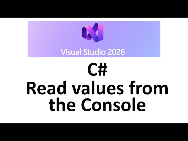 Visual Studio C# read from console