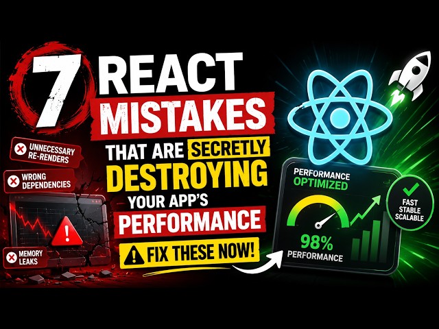 7 React Mistakes That Are Secretly Destroying Your App's Performance (Fix These NOW) | Tamil