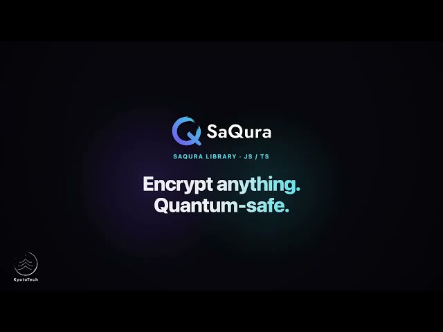 SaQura Library for JavaScript – Post-Quantum Encryption in Minutes