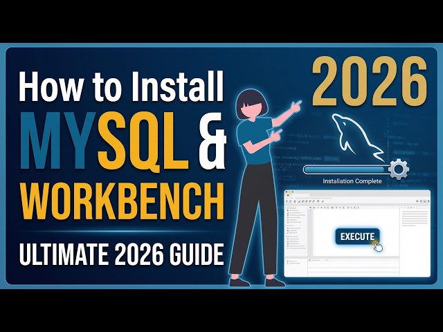 How to install MySQL Server & MySQL Workbench on Windows 11 [ 2026 Update ] SQL Programming Tutorial