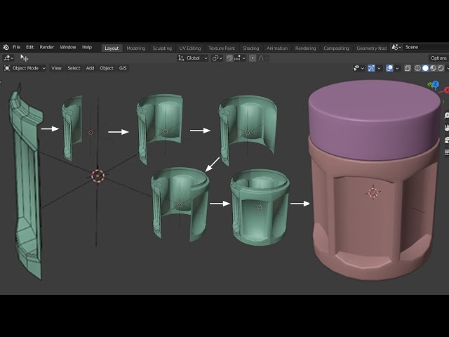 Array Modifier | Rotation/Circular Array Modifier  | Blender 2.9 |  Mana 3D