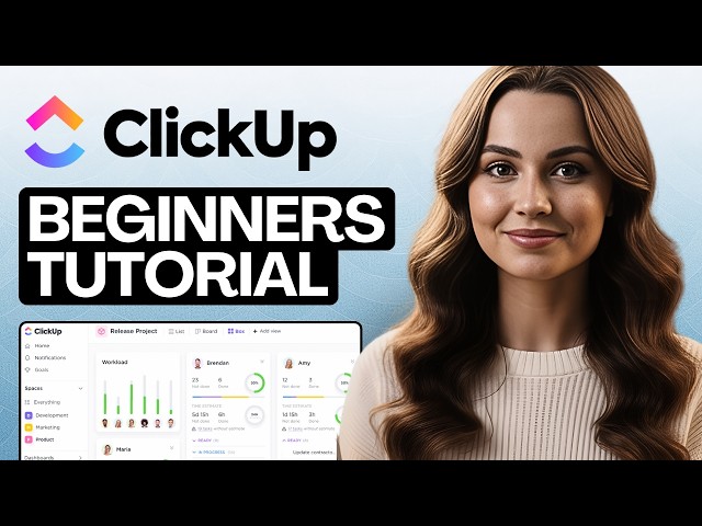 Clickup Project Management Beginner Tutorial 2026 (In-Depth Tutorial) - Timestamps Included