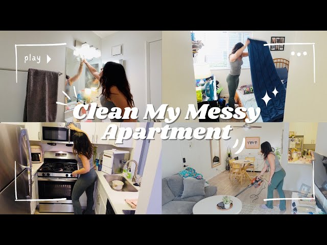 ✨deep clean my apartment with me✨ single mom cleaning routine
