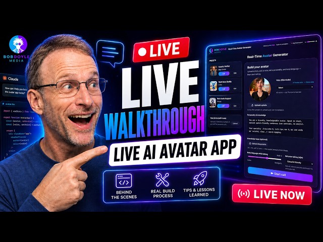 How I Built My Real-Time AI Avatar App With Claude — LIVE Walkthrough