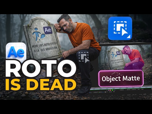 After Effects NEW Object Matte Tool | AI Rotoscoping is HERE