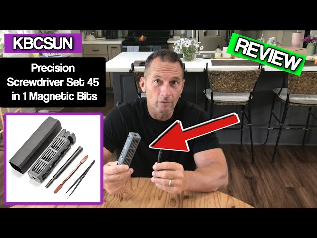 KBCSUN Precision Screwdriver Set,45 in 1 Magnetic Screwdriver Bits,Small Repair Tool Kit