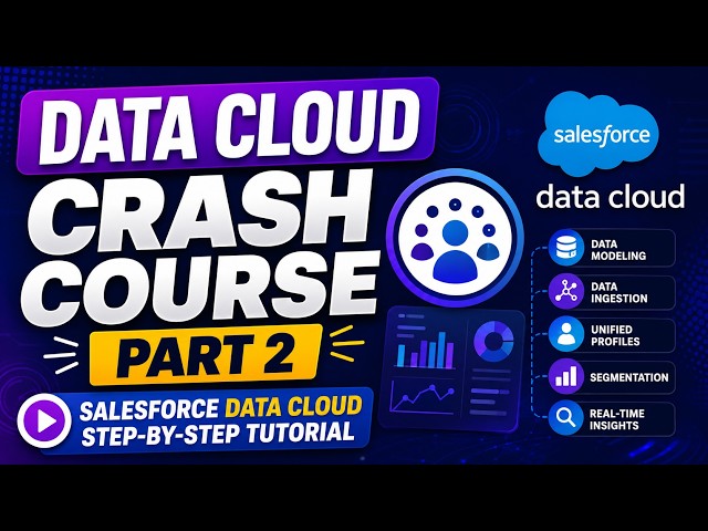 Data Cloud Crash Course Part 2 || Salesforce Data Cloud Step-by-Step Tutorial