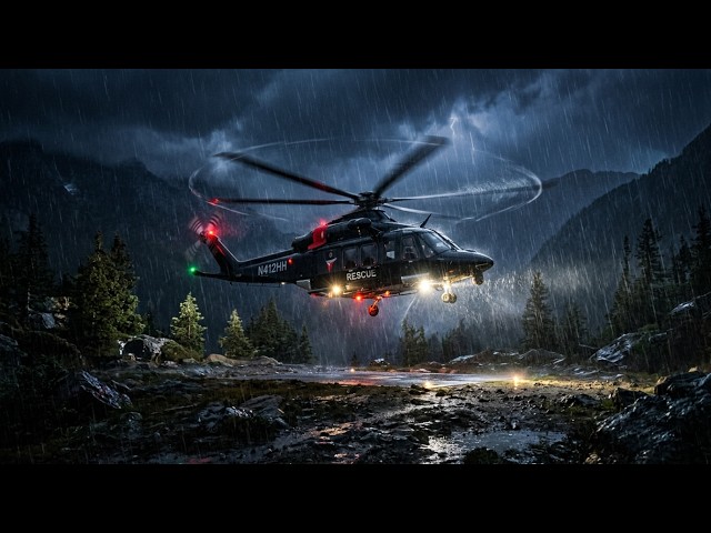 Heavy Rain & Helicopter Rotor Sounds   Deep Sleep White Noise Ambience 10 Hours
