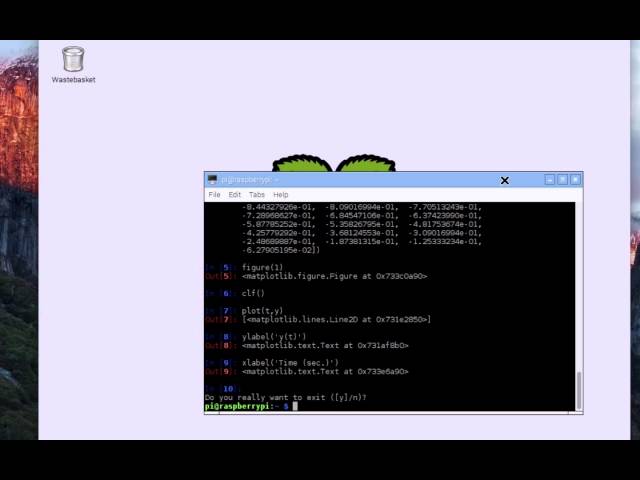 Basic Scientific Python Installation for Raspberry Pi: IPython, Numpy, and Matplotlib