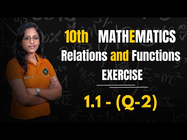 10th Mathematics | Relations and Functions | Exercise 1.1 Question 2 | Tamil | LTA