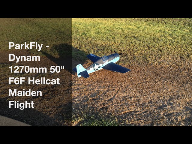 Dynam F6F Hellcat Maiden Flight