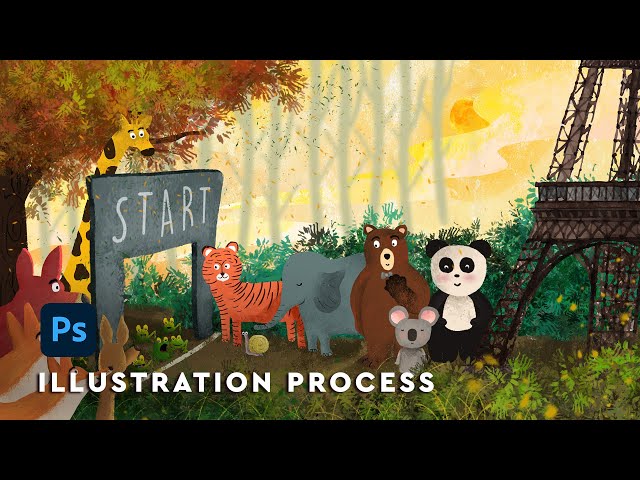 How To Illustrate Children's Story | Satvic Movement