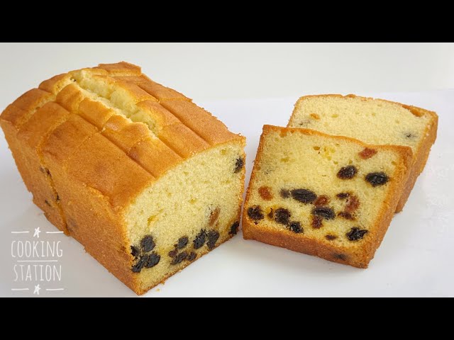 Moist Raisin Pound Cake | Raisin Butter Cake Recipe