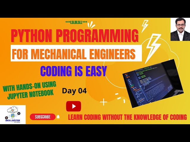 Python for Mechanical Engineers: While loop, Continue, Break, Pass Statements