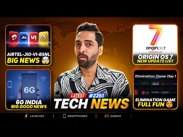 Airtel-Jio-Vi-BSNL Big News😱,Origin OS7 Update List😍,6G India Good News,AI Ka The END,OnePlus 16