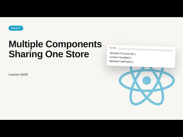 React JS + Redux - Web development basic Series: Multiple Components Sharing One Store