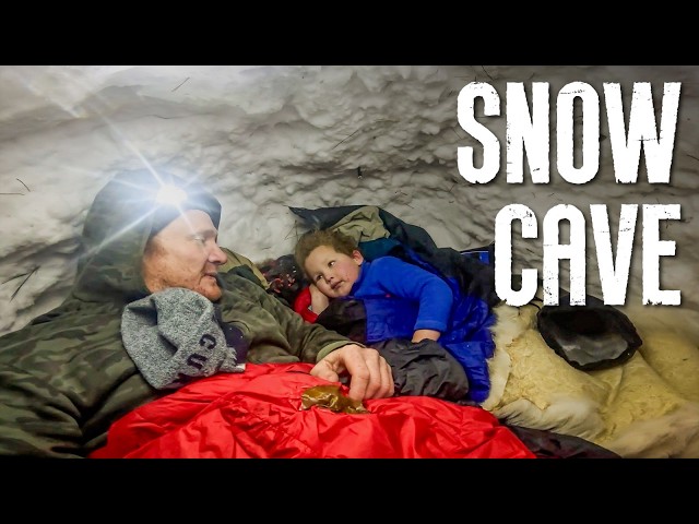 Surviving -8°F (-22°C) in a Snow Cave with my 4-Year-Old