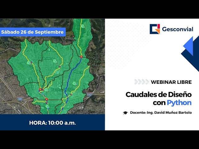 WEBINAR: Caudales de diseño con Python (SETIEMBRE 2026)