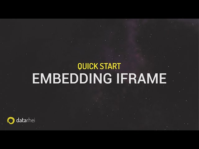 Quick start guide: Where to find the HTML iframe snippet with video player for your website