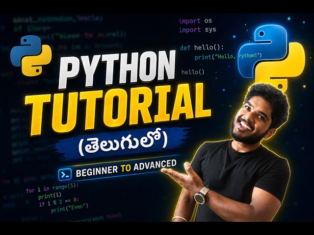Python Installation Guide in Telugu | Install Python, Anaconda & VS Code for Beginners