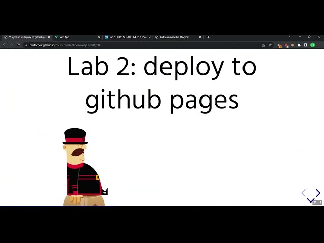 Vue.js - déploiement vers Github Pages avec Github Actions