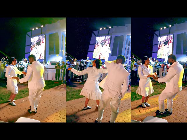 Elijah Kitaka;s unmatched performance forced Bob wine and wife Babi  to dance publicly.