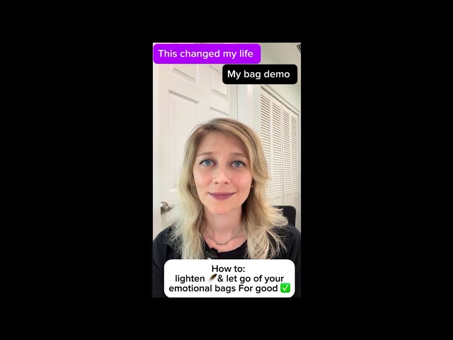 How to LET GO & HEAL yourself 🩷, Bag Demo, Everything is ENERGY #spiritualawakening #loveyourself