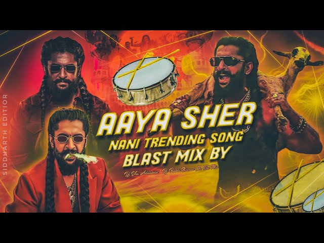 Aaya Sher - Full Song | The Paradise | Nani |  Blast Dj Remix | Dj Vns Adilabad x Bablu Nirmal